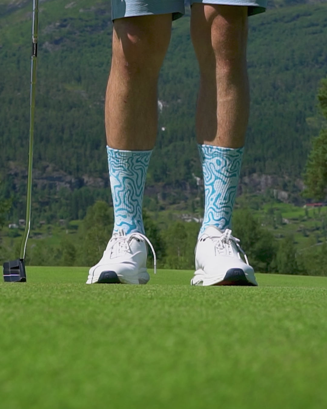 BAMBUS GOLF SOKKER | swirls |