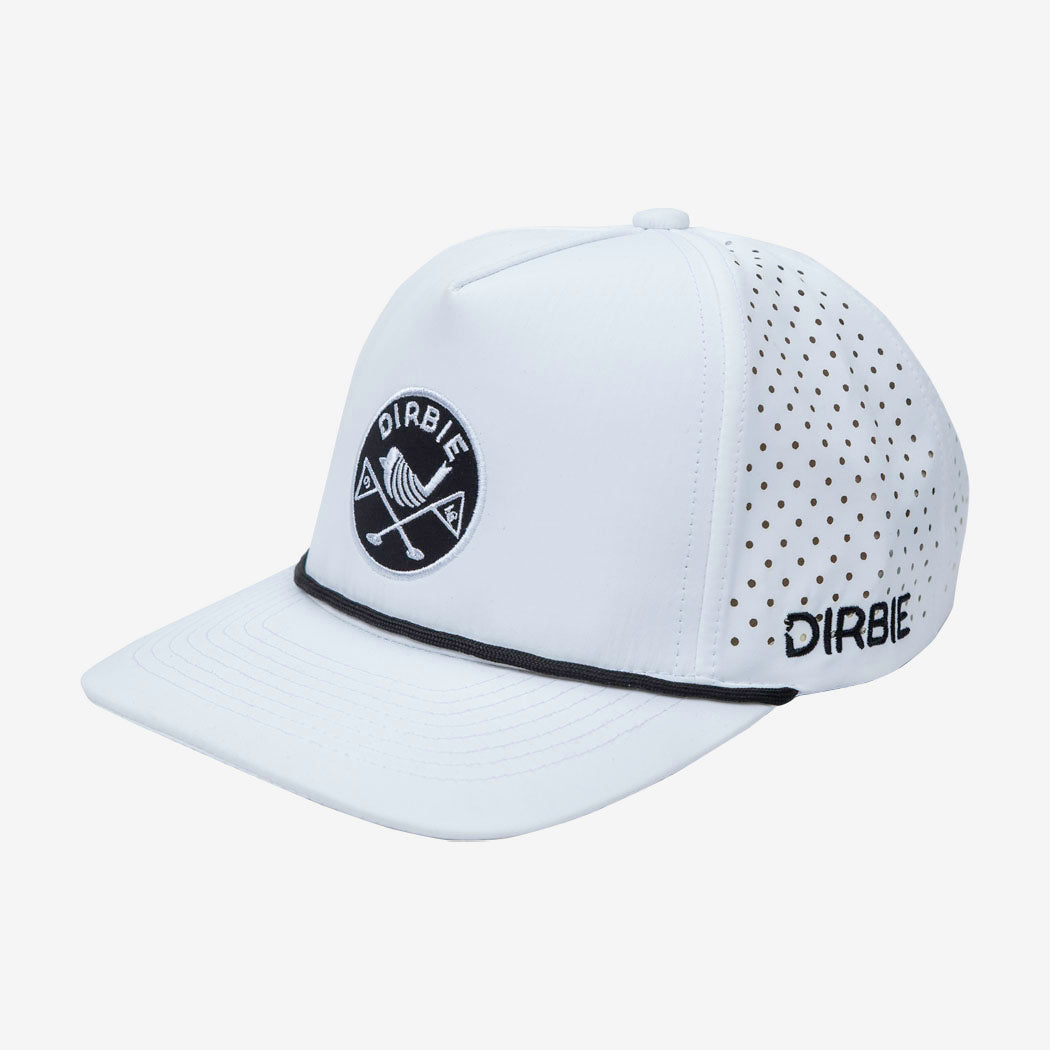 Cross Flags Rope Cap | white | – Dirbie Golf